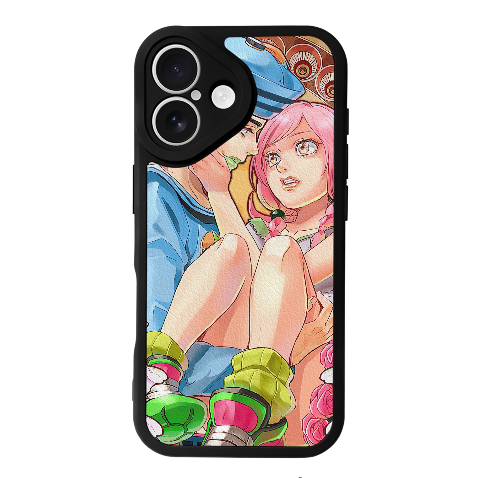 （画像用） ジョジョの奇妙な冒険 JoJo's Bizarre Adventure 【iPhone 16シリーズ対応】シリコンスマホケース（レザー調） 材質：シリコン